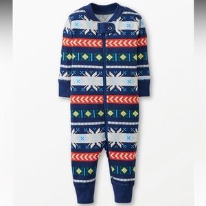 Hannah Anderson Scandi Snowflake Fairisle Zip Sleeper (0-3M)